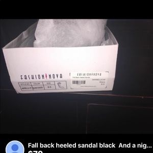 Fall back heeled sandals